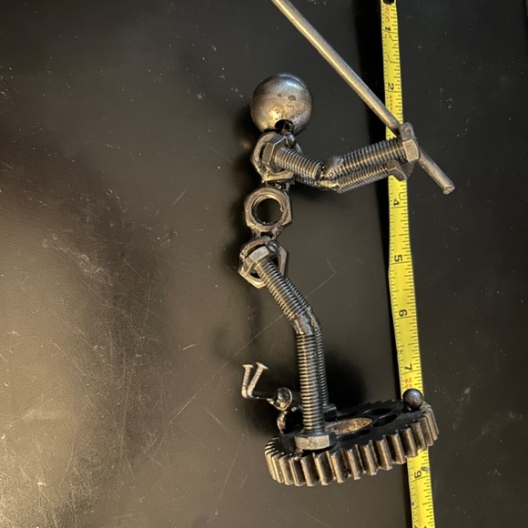 Nuts & Bolts GOLFER Metal Artwork FIGURINE -GOLFER GIFT - Picture 11 of 16